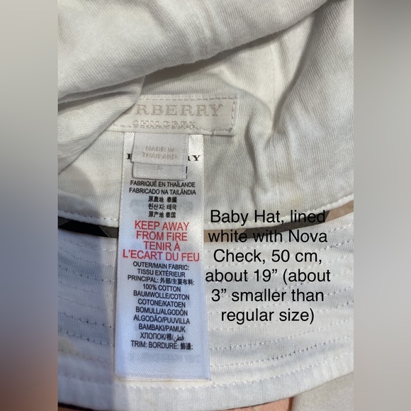 Burberry Baby Girl Layette SET! Logo Romper,Hat&Thomas Bear! EUC🔥Size 9 month💜 - Picture 7 of 14